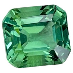 2,27 quilates Piedra turmalina verde menta Talla esmeralda Piedra preciosa afgana
