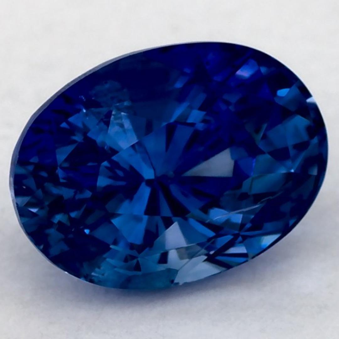 Taglio ovale 2.27 carati di zaffiro blu ovale sfuso in vendita