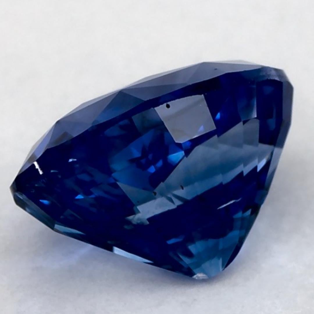 2.27 carati di zaffiro blu ovale sfuso in vendita 3