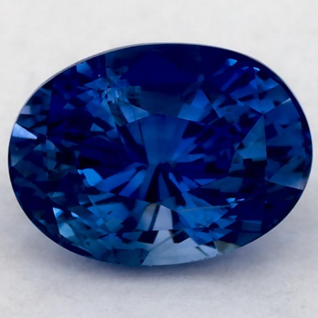 2.27 carati di zaffiro blu ovale sfuso in vendita
