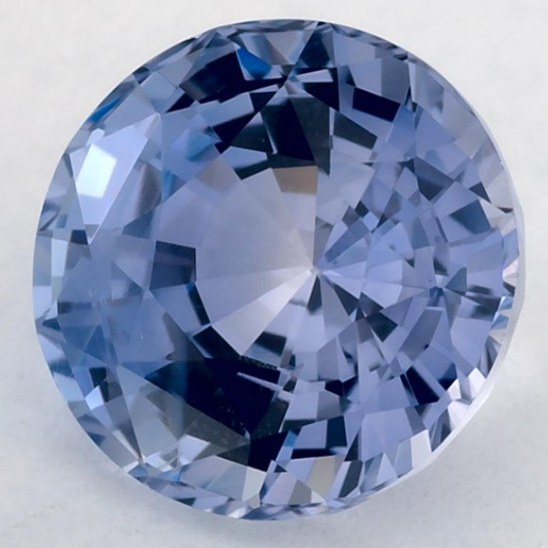 2.27 Karat Blauer runder Saphir, loser Edelstein (Rundschliff) im Angebot