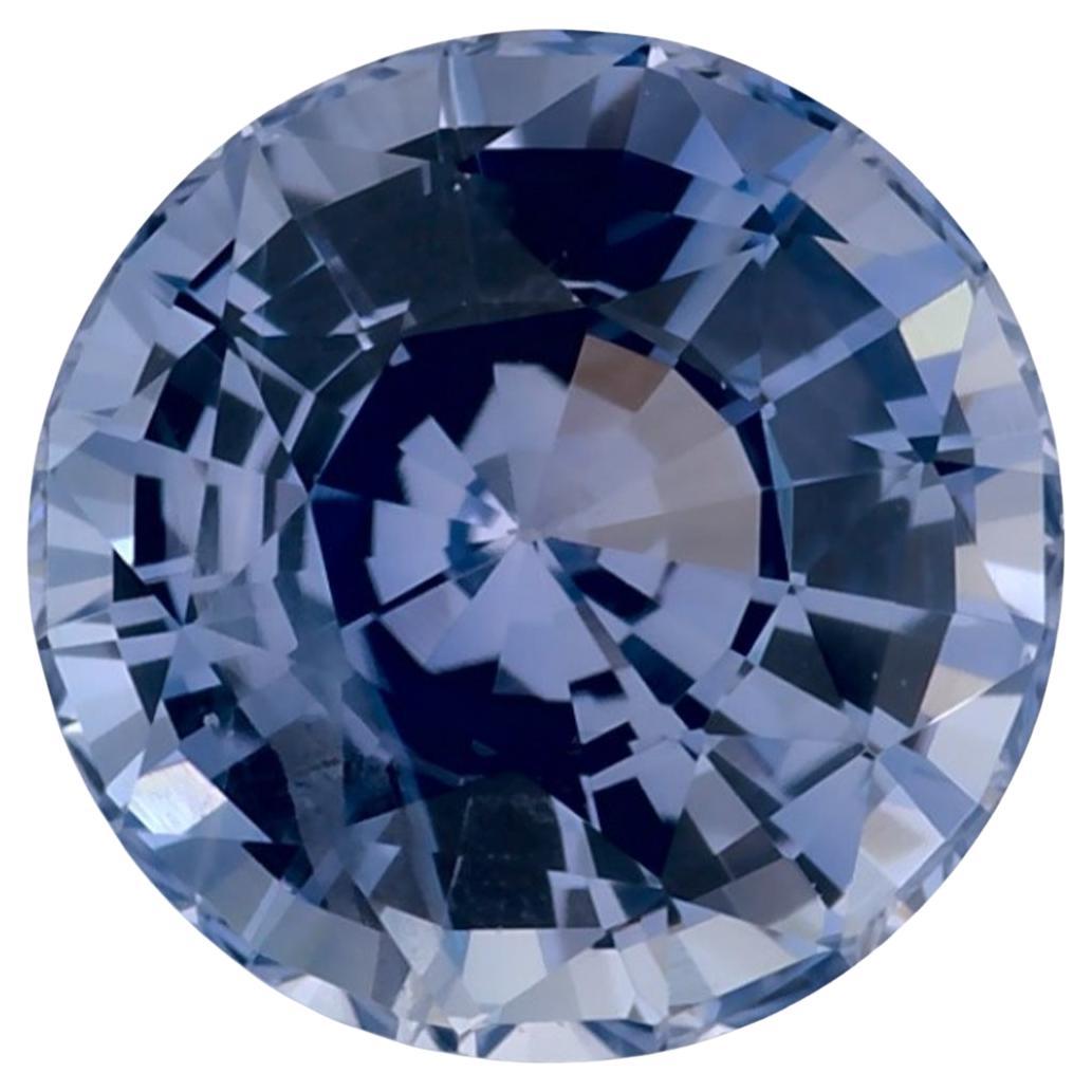 2.27 Ct Blue Sapphire Round Loose Gemstone