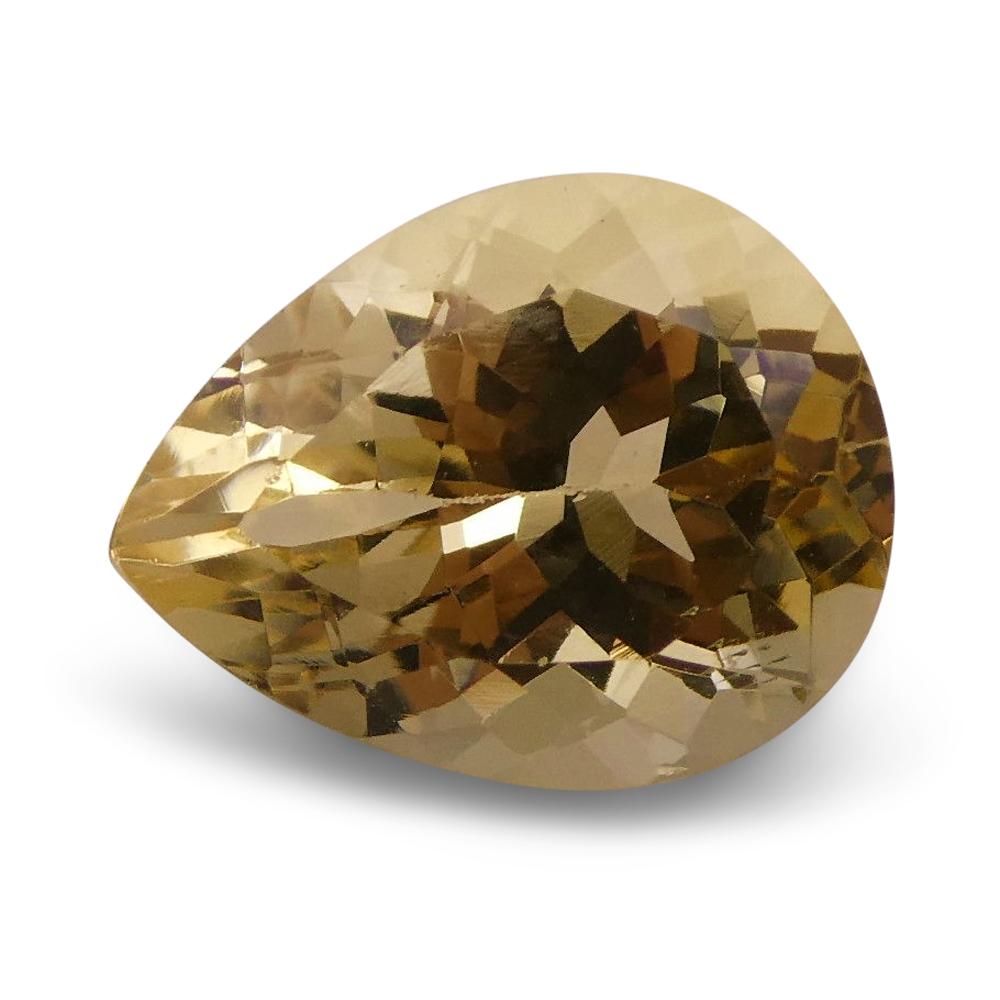 2.27 ct Pear Heliodor / Golden Beryl For Sale 2