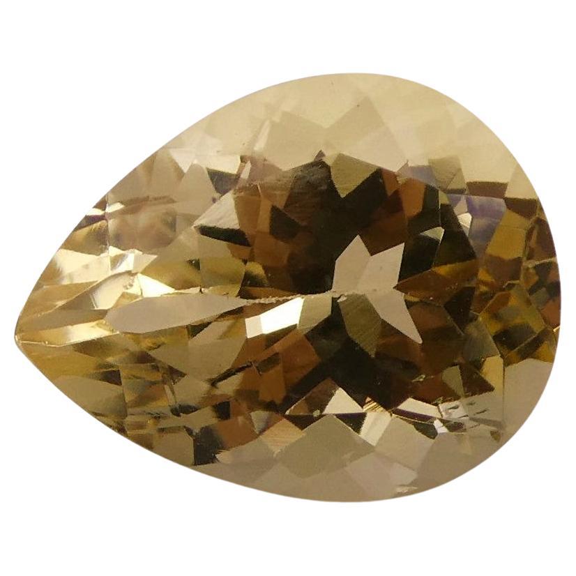 2.27 ct Pear Heliodor / Golden Beryl For Sale