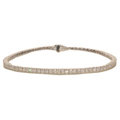 Bracciale Tennis da 2,27 carati, diamanti FG VS in oro bianco