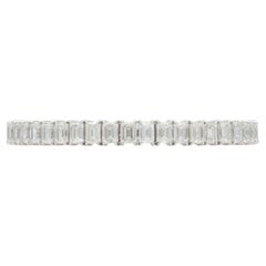Bracelet tennis avec diamants taille émeraude de 22.70 carats