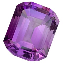 22.70 Carat Natural Loose Amethyst Octagon Cut Gemstone