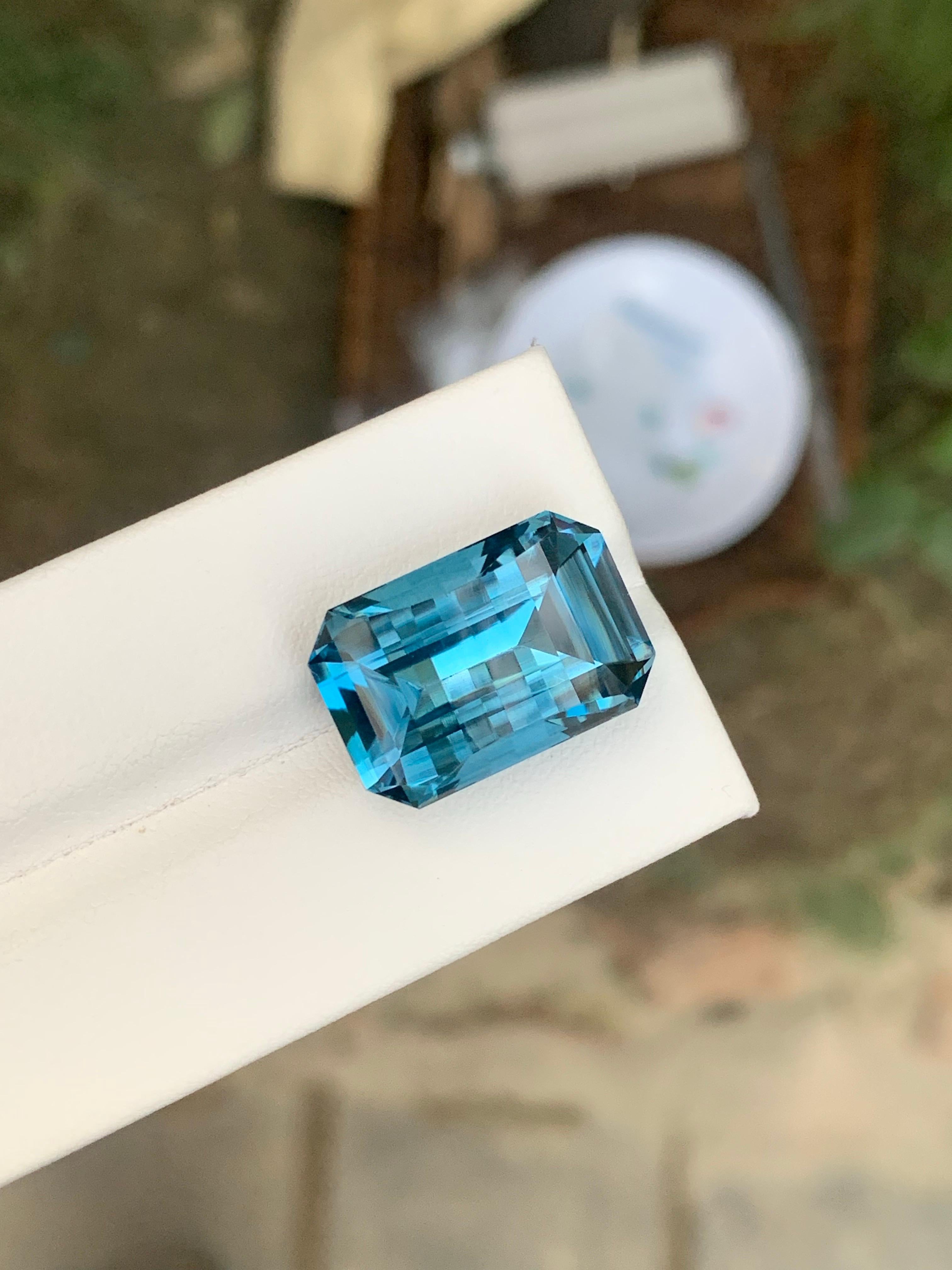 Loose London Blue Topaz

Weight: 22.75 Carats
Dimension: 19.2 x 13 x 10.3 Mm
Origin: Brazil
Shape: Emerald 
Color: Deep Blue
Certificate: On Customer Demand

London Blue Topaz is a mesmerizing variety of topaz renowned for its deep and enchanting