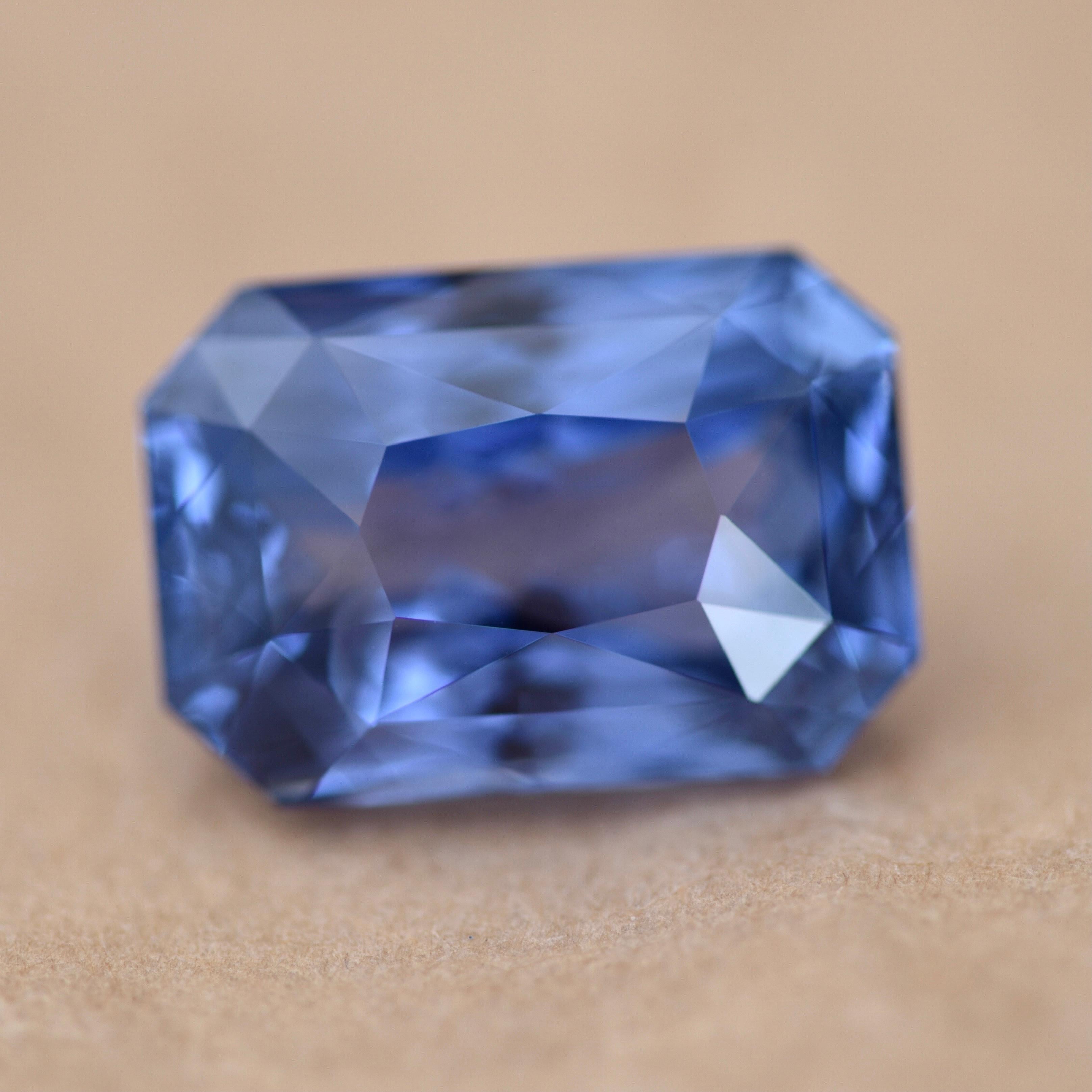 Sri Lanka is one of the best gemstone sources in the world.
Especially if we are speaking about sapphires. 
Sri lankan sapphires have very interesting hue that you can't mix up with other sapphires. 
This stone is one of the best samples of Sri