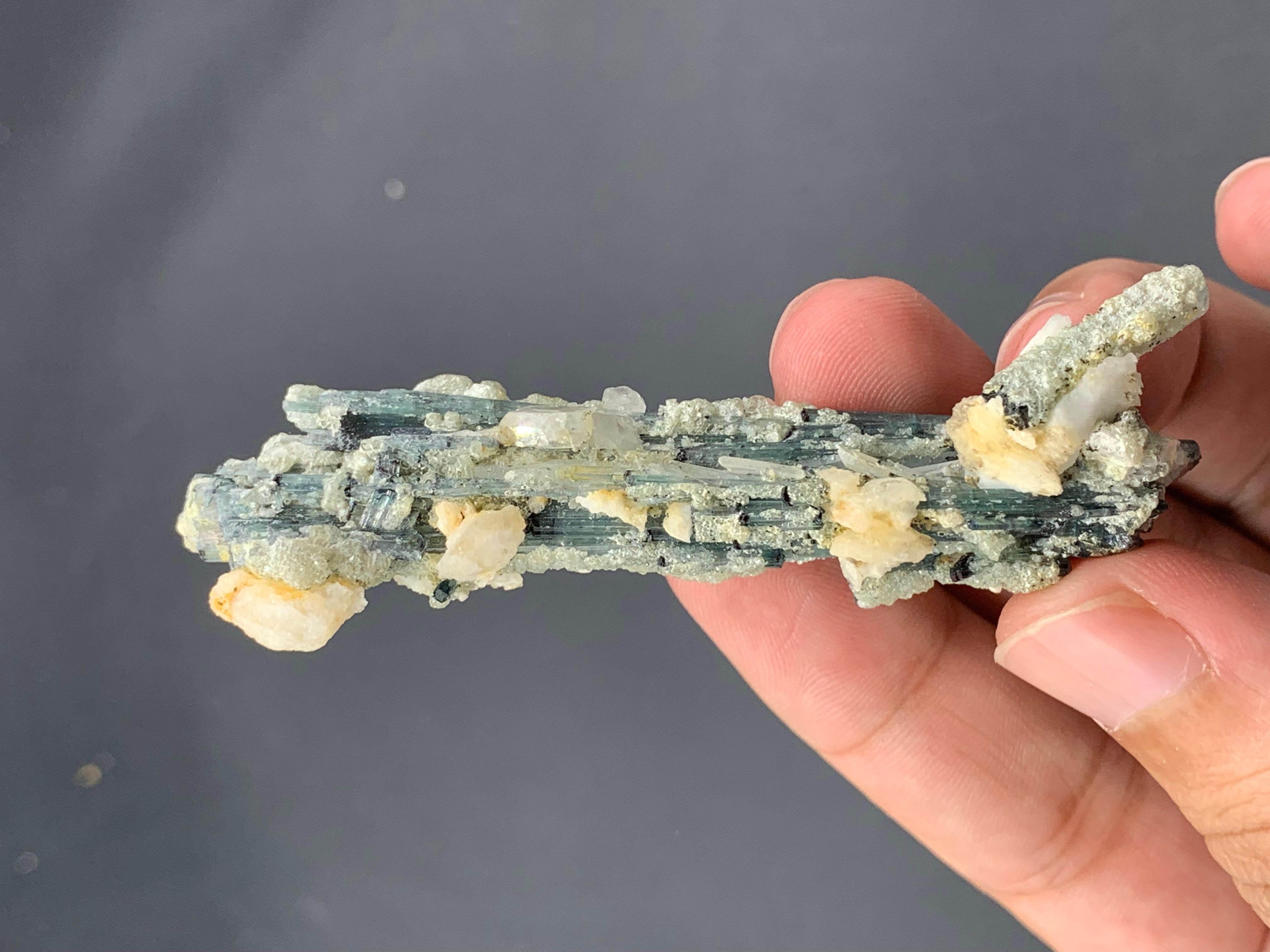 Adam Style 22.77 Grams Natural Tourmaline Specimen From Kunar Mine, Afghanistan For Sale