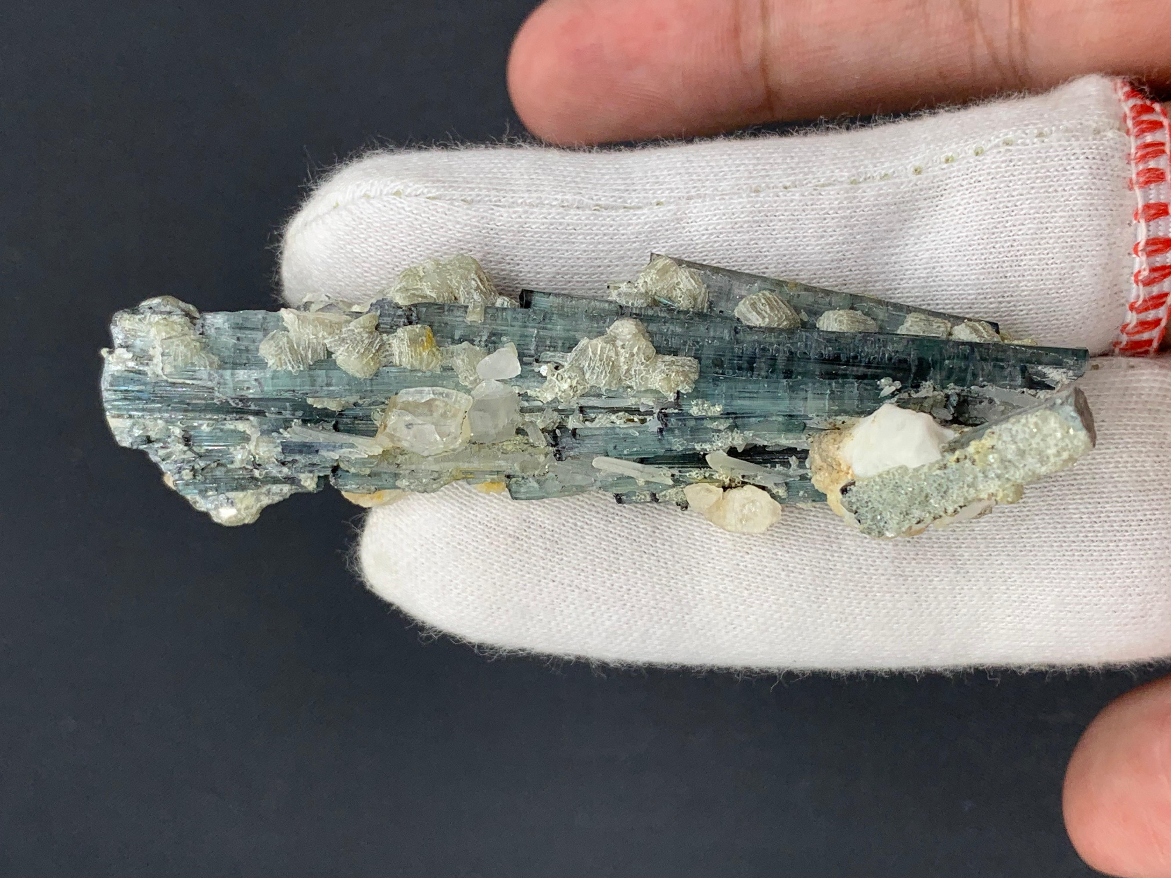 Other 22.77 Grams Natural Tourmaline Specimen From Kunar Mine, Afghanistan For Sale