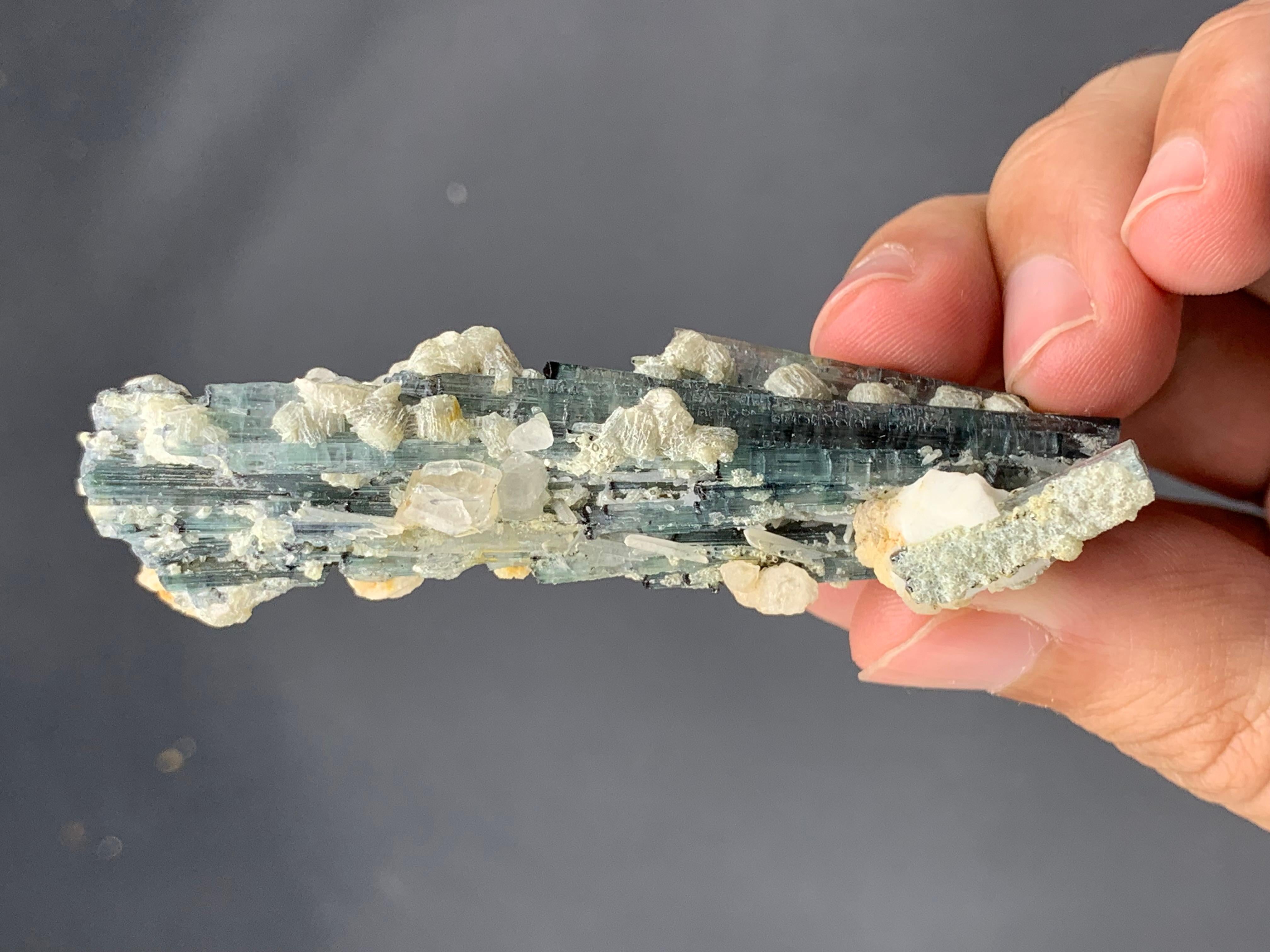 22.77 Grams Natural Tourmaline Specimen From Kunar Mine, Afghanistan For Sale 2