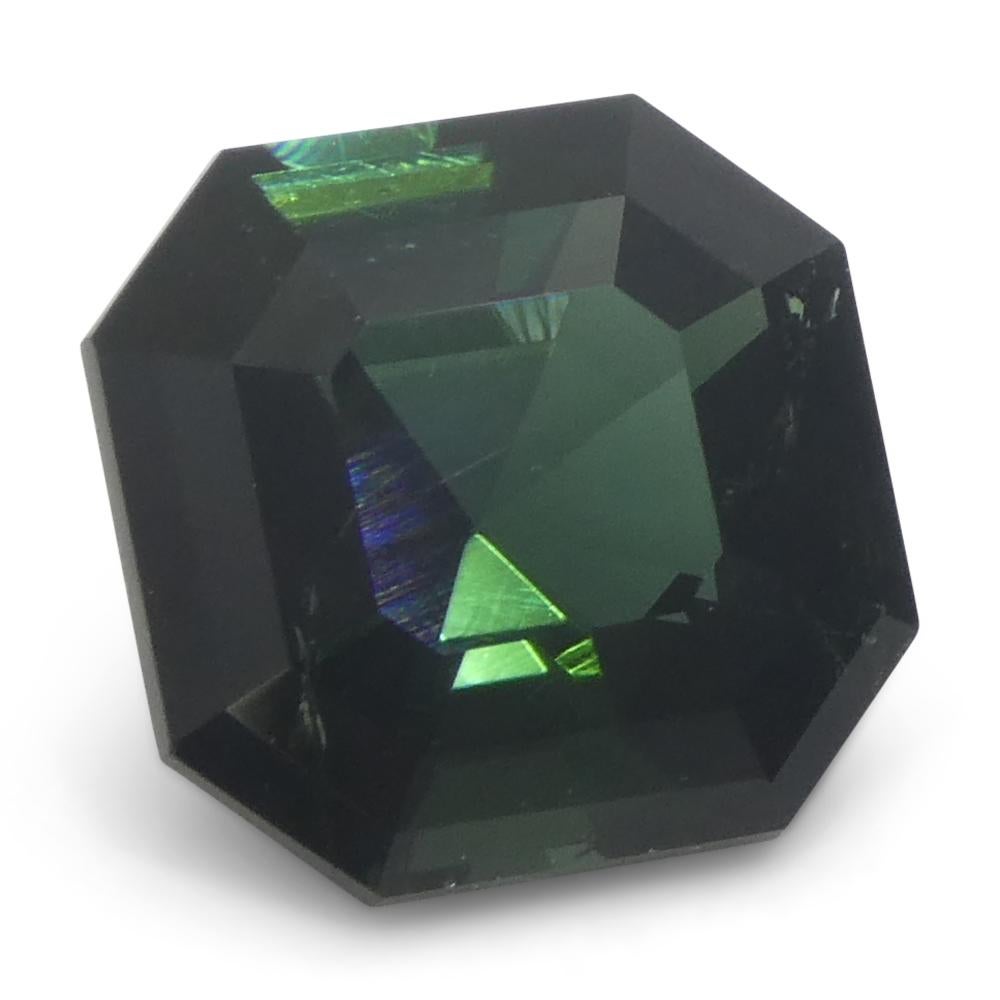 Tourmaline verte Asscher Cut/Square 2,27 carats en vente 3