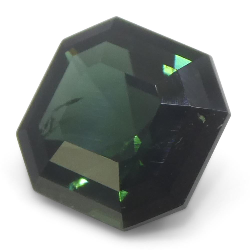 Tourmaline verte Asscher Cut/Square 2,27 carats en vente 4