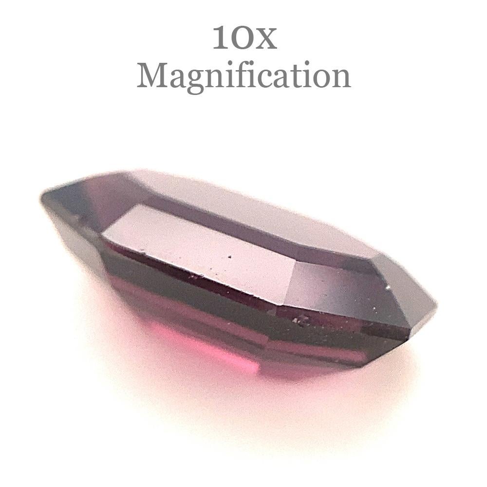 Description:

Gem Type: Spinel
Number of Stones: 1
Weight: 2.27 cts
Measurements: 10.03 x 6.52 x 3.93 mm
Shape: Octagonal/Emerald Cut
Cutting Style Crown: Step Cut
Cutting Style Pavilion: Step Cut
Transparency: Transparent
Clarity: Very Very