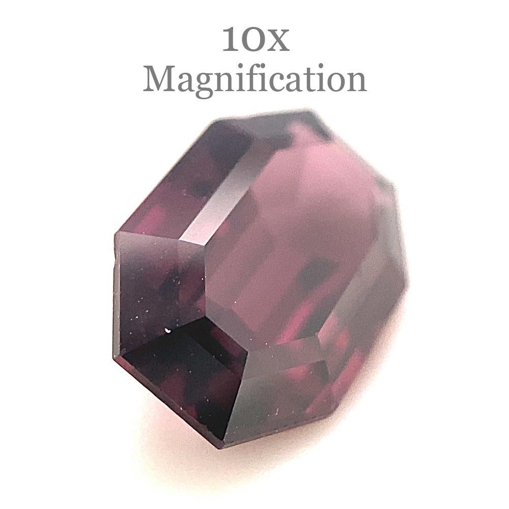 2.27ct Octagonal/Emerald Cut Purple Spinel from Sri Lanka Unheated For Sale 1