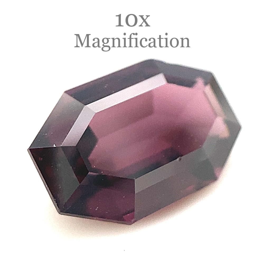2.27ct Octagonal/Emerald Cut Purple Spinel from Sri Lanka Unheated For Sale 2