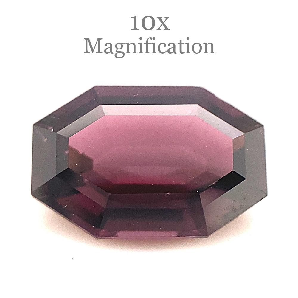 2.27ct Octagonal/Emerald Cut Purple Spinel from Sri Lanka Unheated For Sale 3