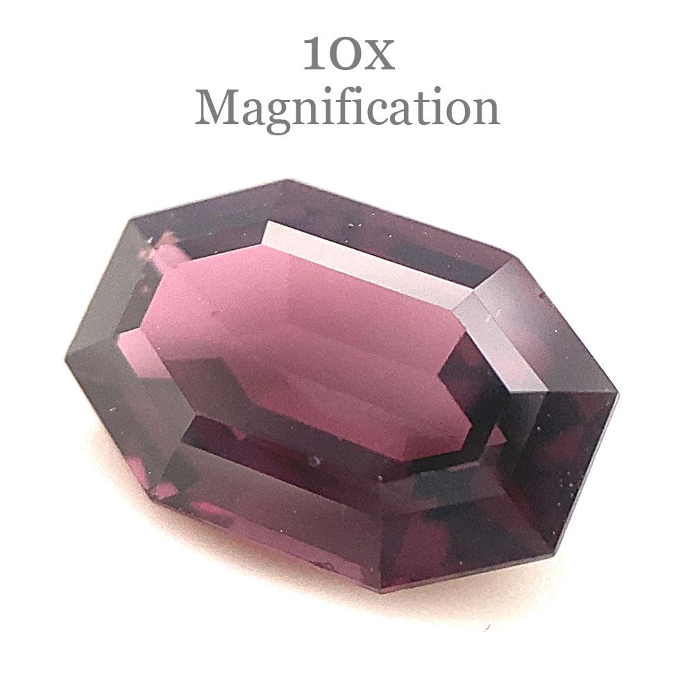 2.27ct Octagonal/Emerald Cut Purple Spinel from Sri Lanka Unheated For Sale 4