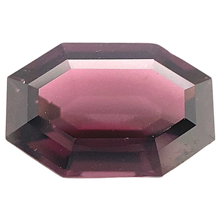 2.27ct Octagonal/Emerald Cut Purple Spinel from Sri Lanka Unheated For Sale