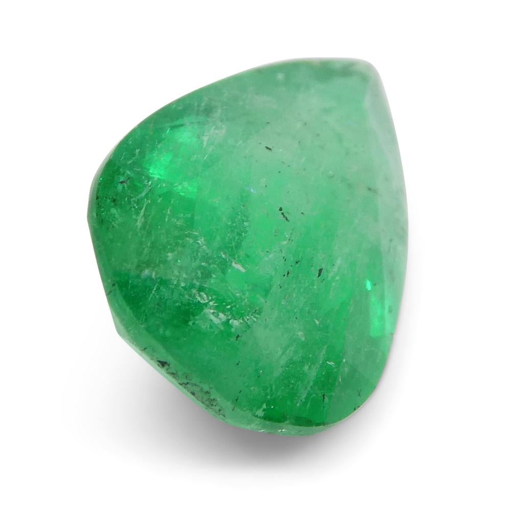 2.27ct Pear Green Emerald from Colombia For Sale 5