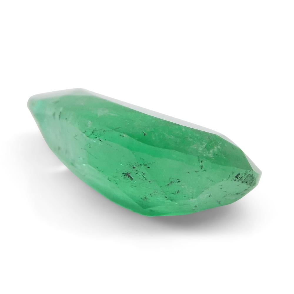 2.27ct Pear Green Emerald from Colombia For Sale 4