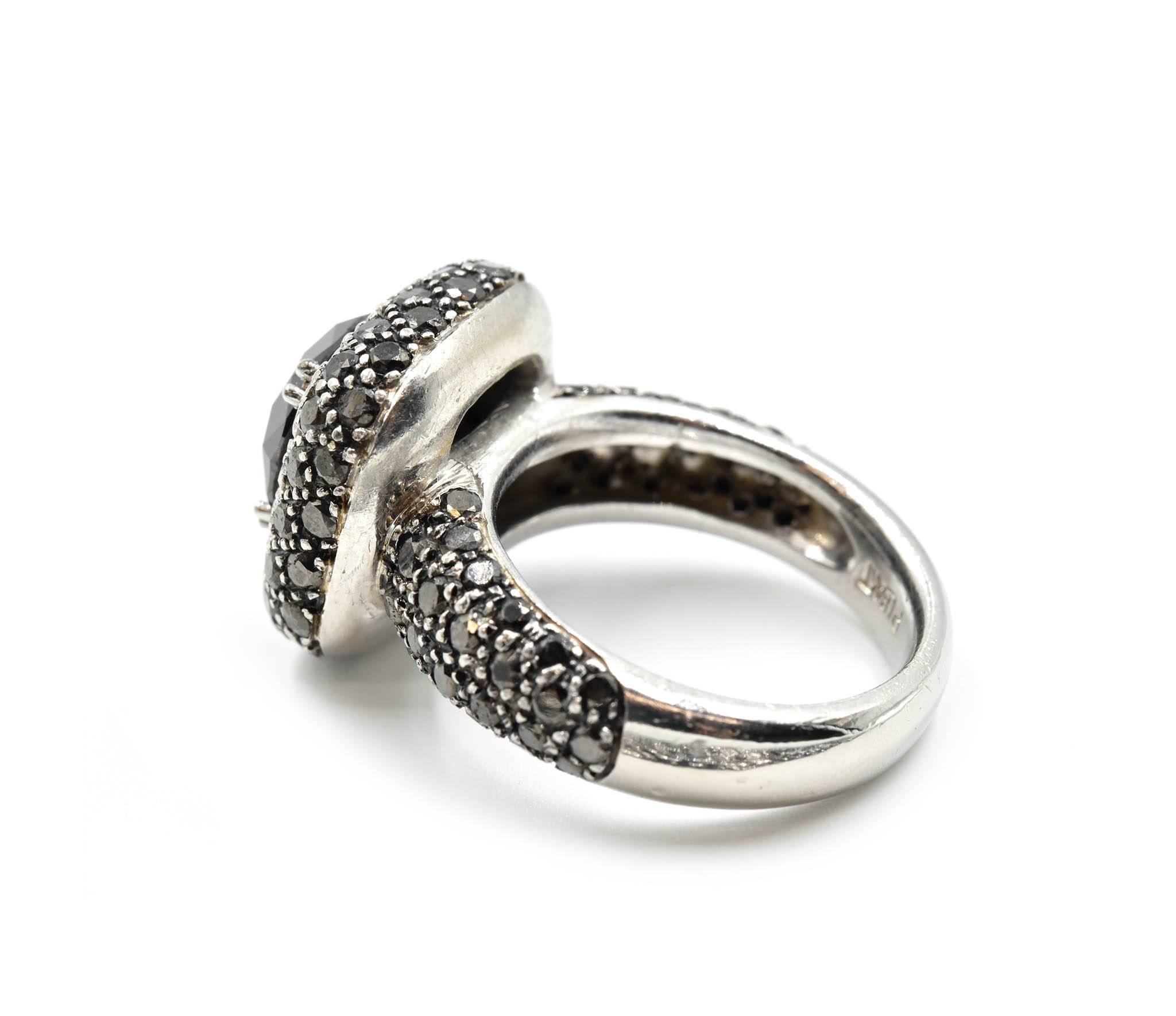 black sapphire engagement ring