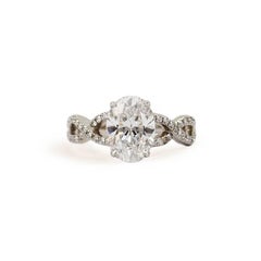 2.28 Carat GIA D VVS1 Oval Brilliant Diamond and Platinum Ring
