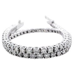 Bracciale in oro 14K con diamanti tondi naturali da 2,28 carati