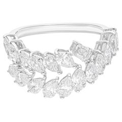 2.28 Carat SI Clarity HI Color Diamond Ring 18 Karat White Gold Handmade Jewelry