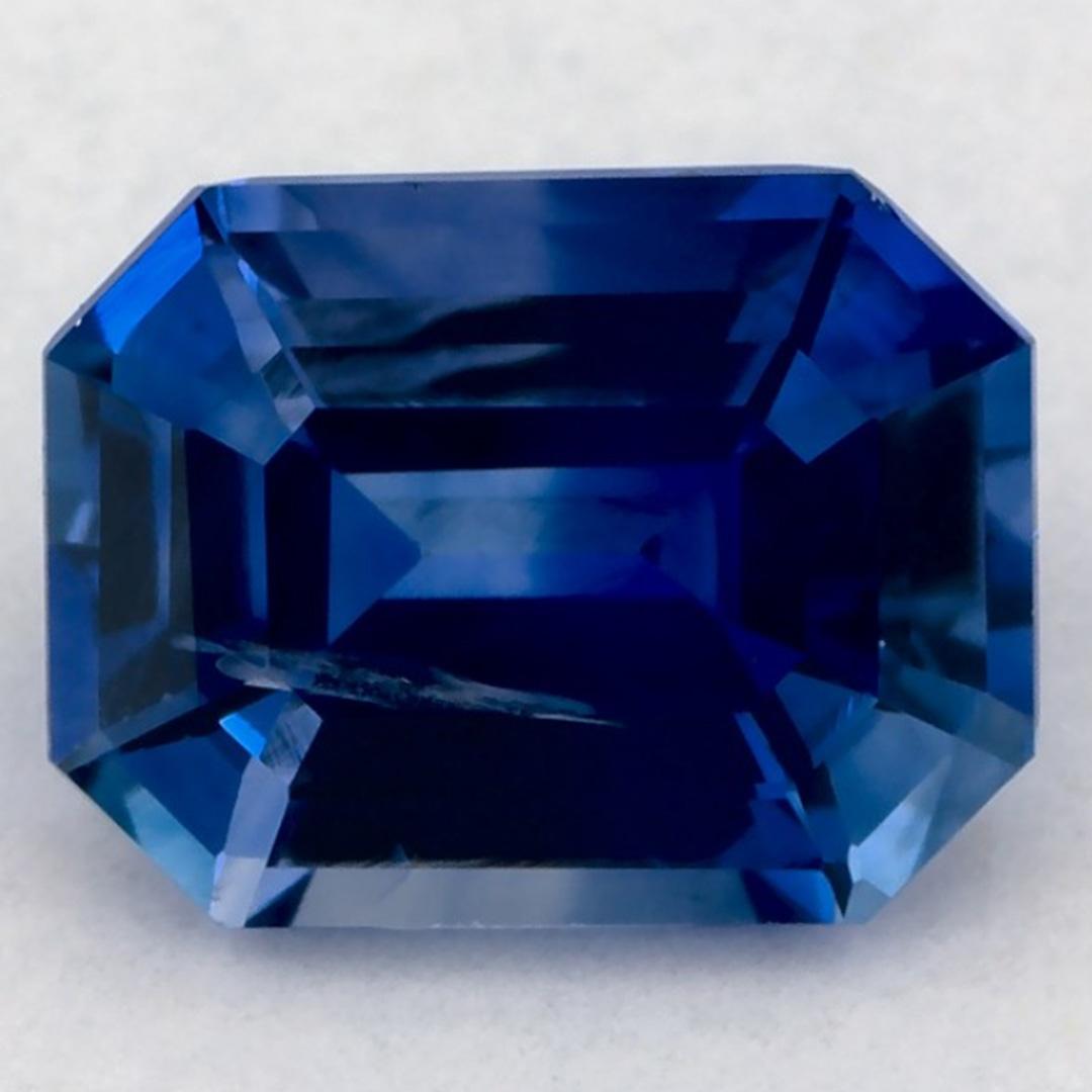 2.28 Ct Blue Sapphire Octagon Loose Gemstone (pierre précieuse en vrac)