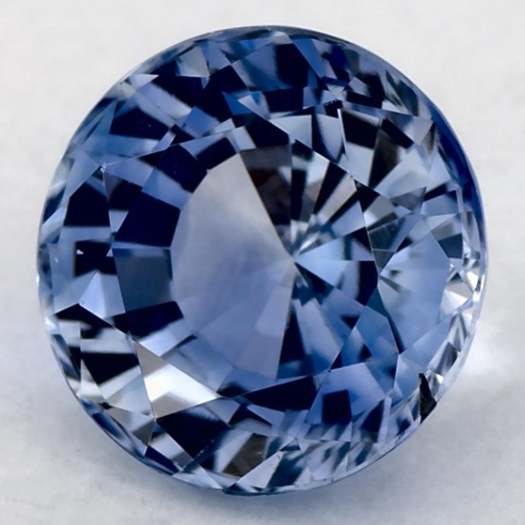 2.28 Karat Blauer runder Saphir, loser Edelstein (Rundschliff) im Angebot