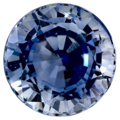 2.28 Karat Blauer runder Saphir, loser Edelstein