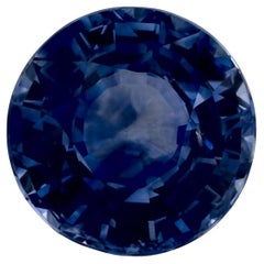 2.28 Karat Blauer runder Saphir, loser Edelstein