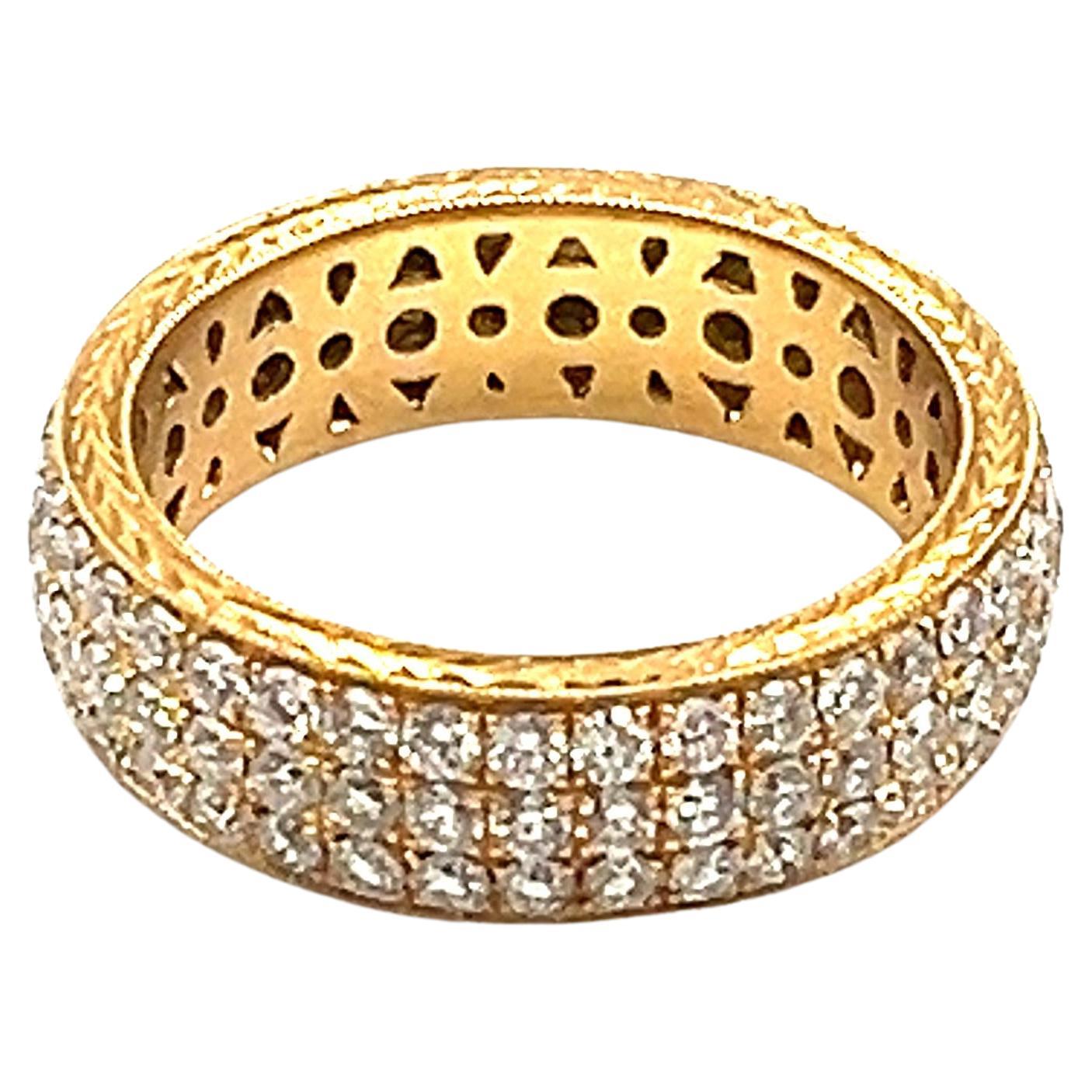2.28 ct Diamond Eternity Band For Sale
