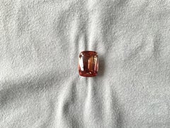 22,81 Karat Top Qualität Pfirsich Turmalin Cushion Cut Stein für Schmuck Edelstein
