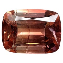 22.81 Carat Top Quality Peach Tourmaline Cushion Cut Stone For Jewelry Gemstone