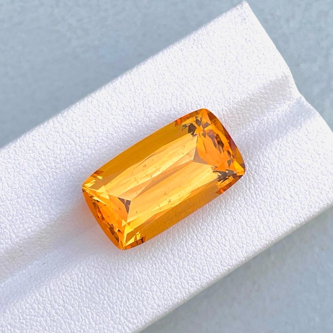 22,85 Ct Certificato GIA Topazio Imperiale Naturale Nessun trattamento Collectional Raro in vendita 5