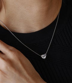 2.29 Carat Diamond Heart Pendant
