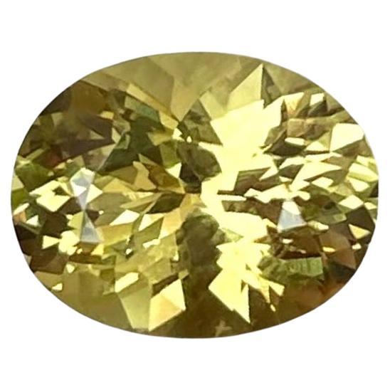 2.29 Carats Yellow Chrysoberyl Oval Shape Natural Sri Lankan Gemstone