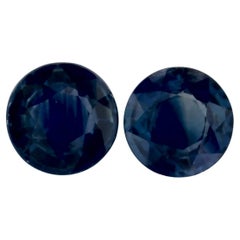 2.29 Ct Blue Sapphire Round Loose Gemstone