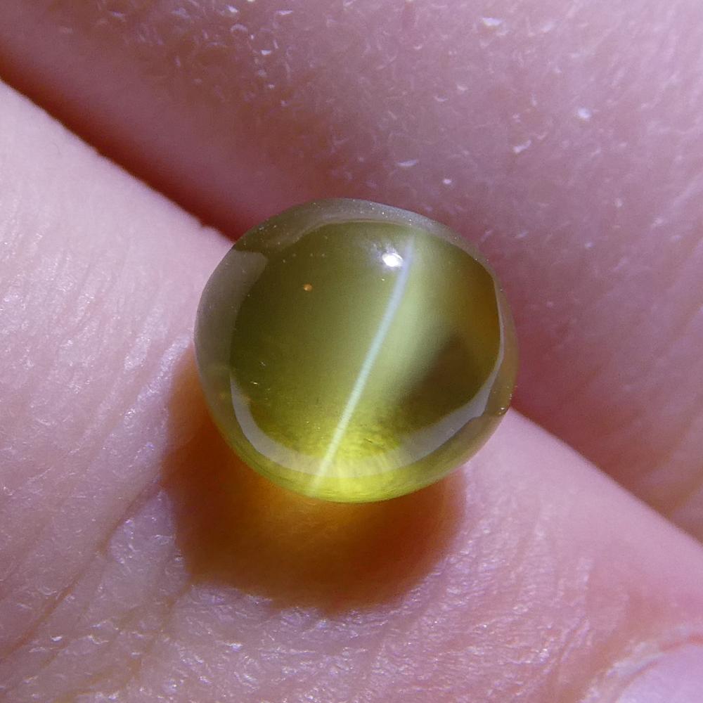 green cat's eye gemstone