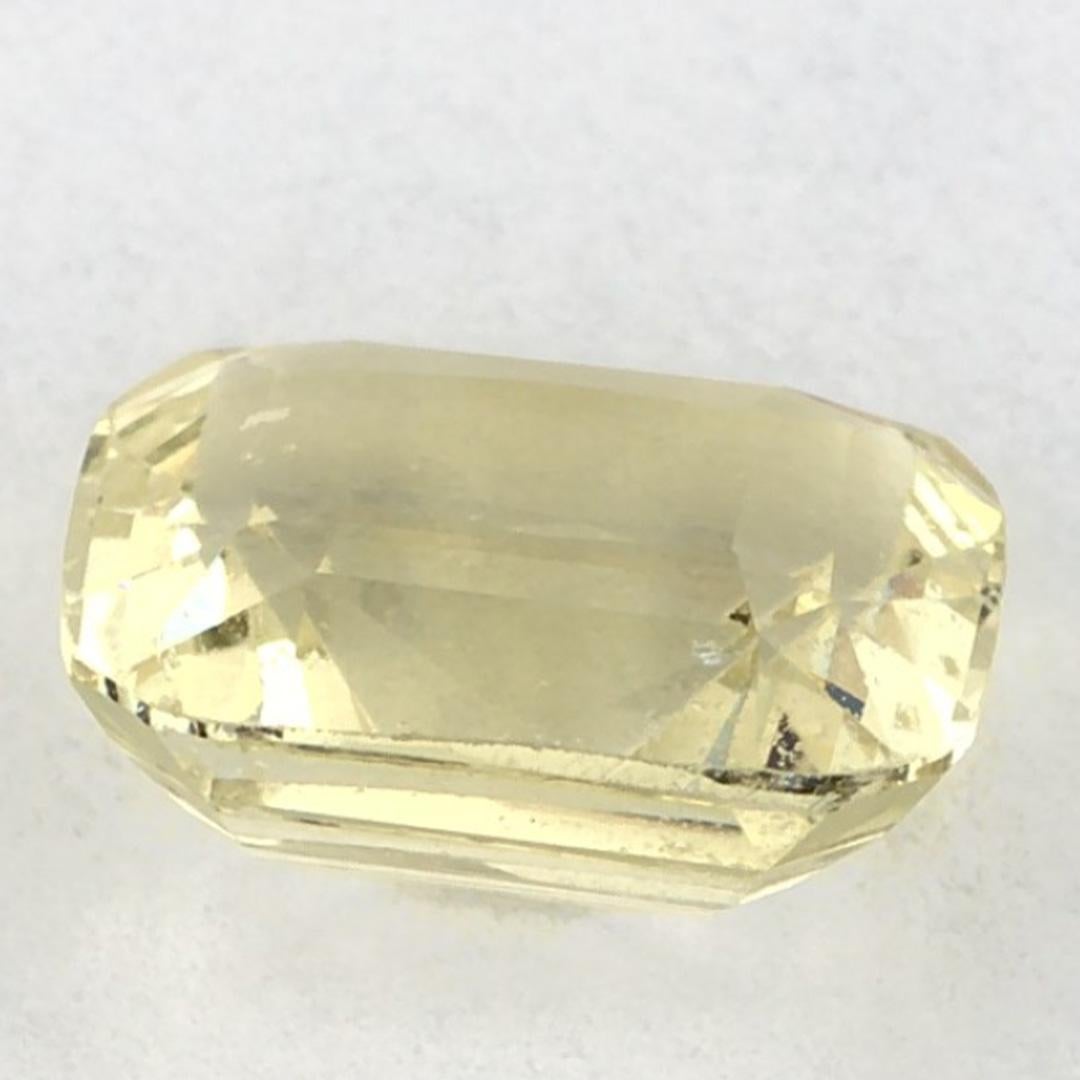 2.29 Ct Yellow Sapphire Cushion Loose Gemstone (pierre précieuse en vrac) Neuf - En vente à Fort Lee, NJ
