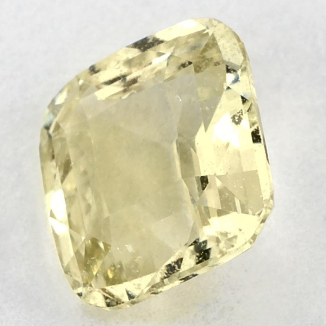 2.29 Ct Yellow Sapphire Cushion Loose Gemstone (pierre précieuse en vrac) Pour femmes en vente