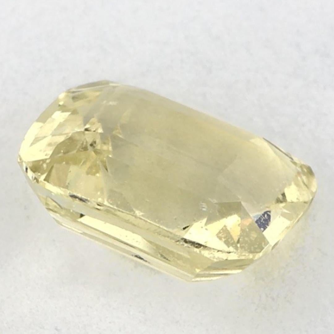 2.29 Ct Yellow Sapphire Cushion Loose Gemstone (pierre précieuse en vrac) en vente 1