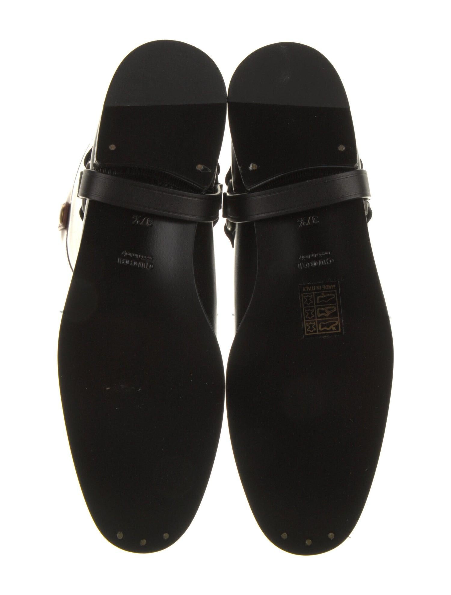 $2295 New With Box Gucci Fall 2021 Alessandro Michele Leather Boots Sz 36 For Sale 11