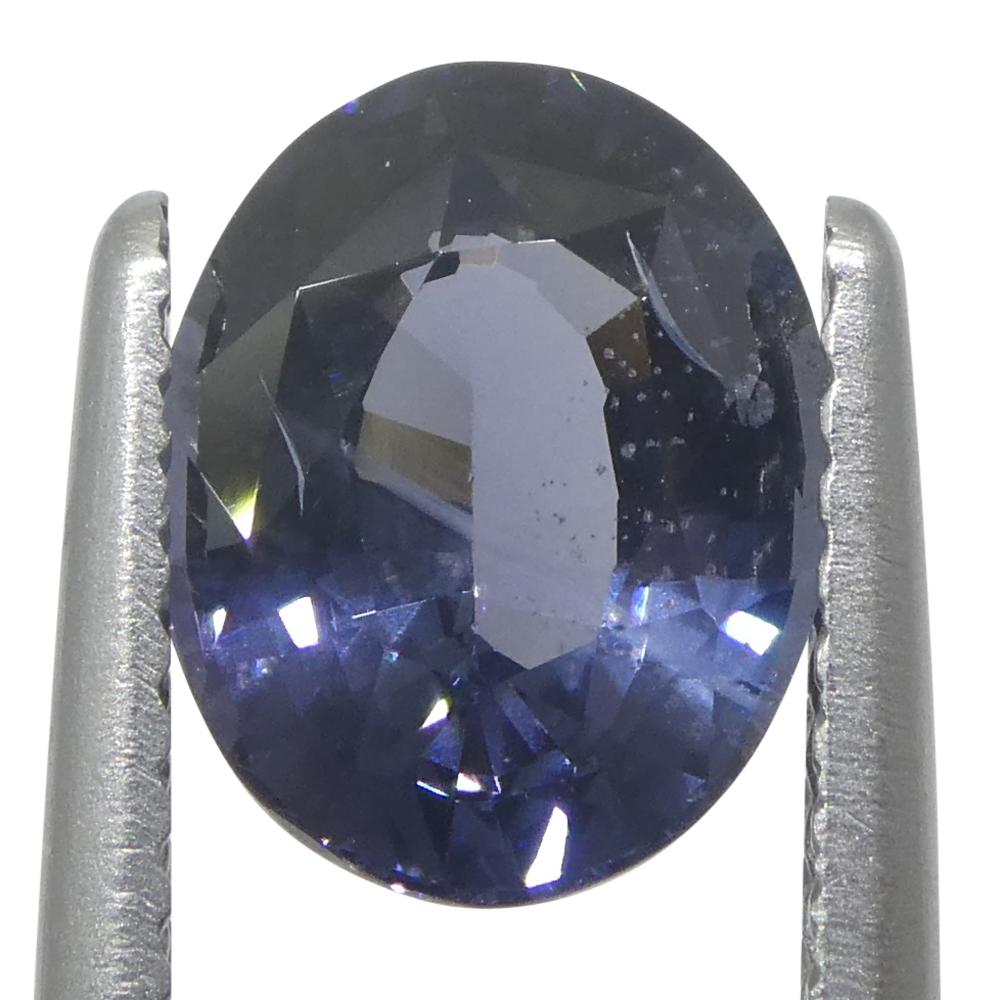 2,29ct Spinello blu ovale della Birmania non riscaldato in vendita 6