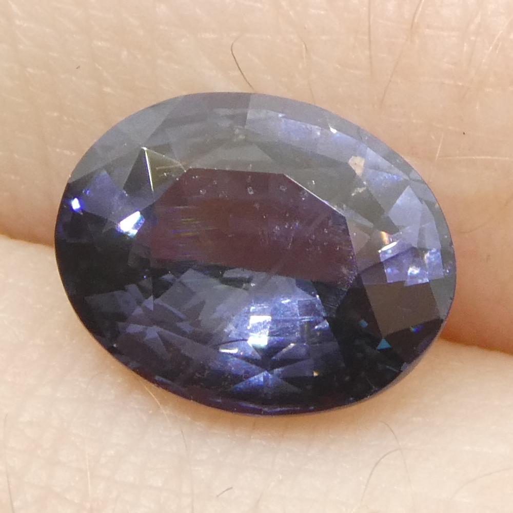 2,29ct Spinello blu ovale della Birmania non riscaldato in vendita 7