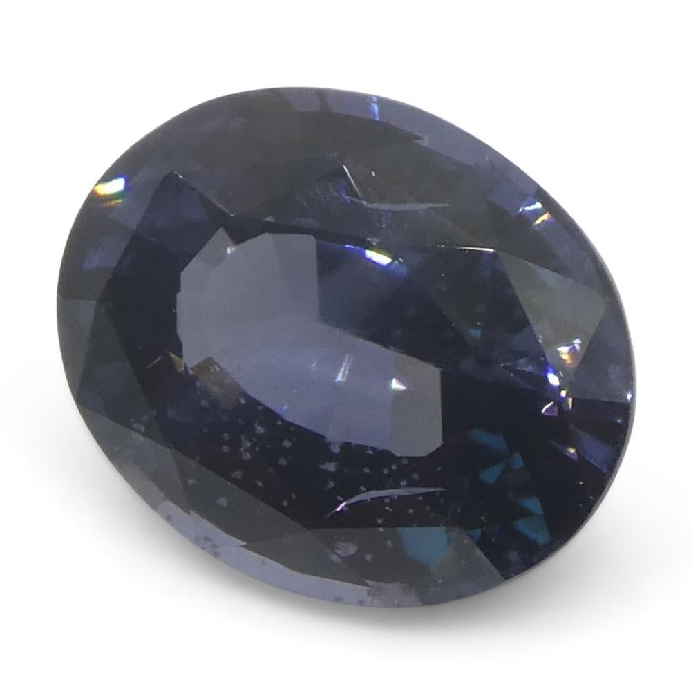 2,29ct Spinello blu ovale della Birmania non riscaldato in vendita 4