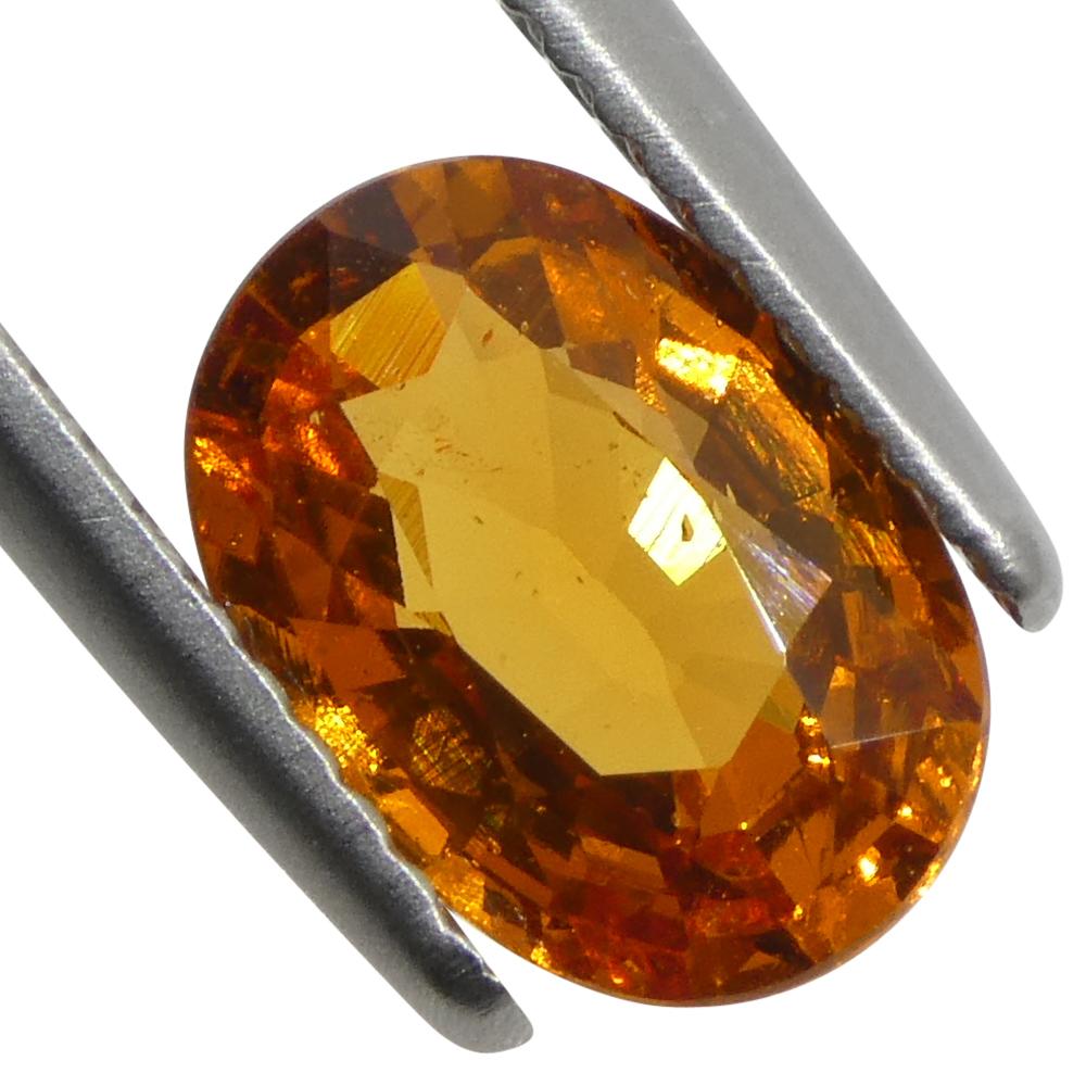 Granate Fanta Naranja Mandarina Oval de Namibia de 2,29ct en venta 6